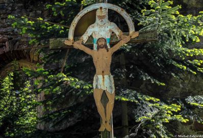 Krzyż z blaszanym Tronem Łaski, Nowy Kościół pow. Złotoryjski