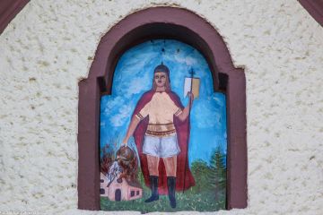 Raszowa, św. Florian malowany na blasze